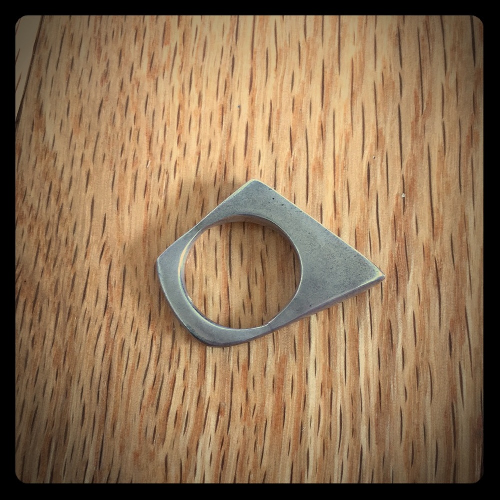 Hand made solid silver ring